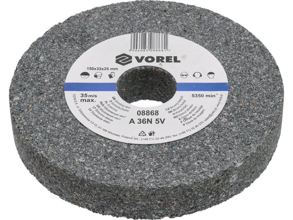 Disc abraziv pentru polizor de banc 150X12.7X17 mm