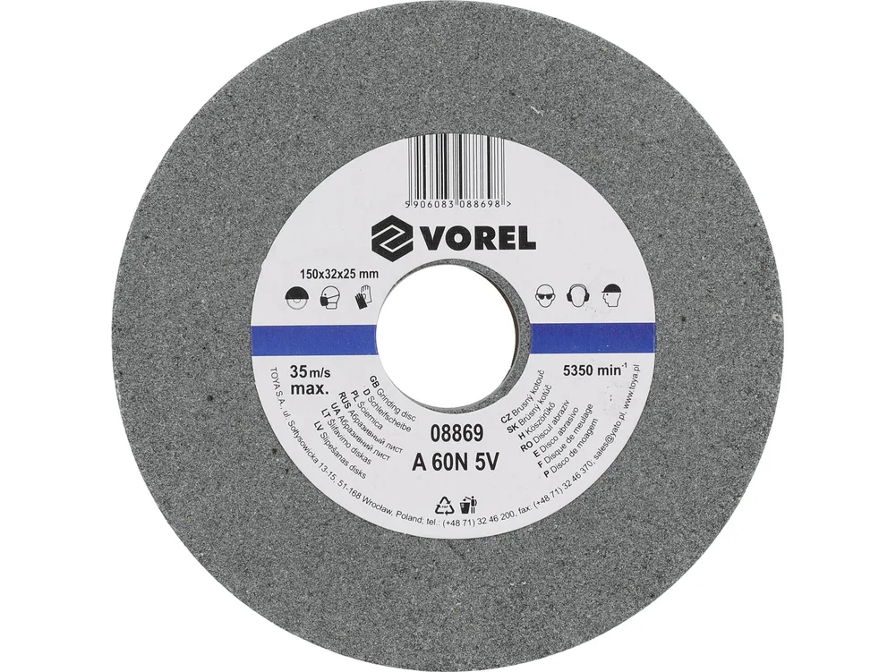 Disc abraziv pentru polizor de banc 150X32X25 mm