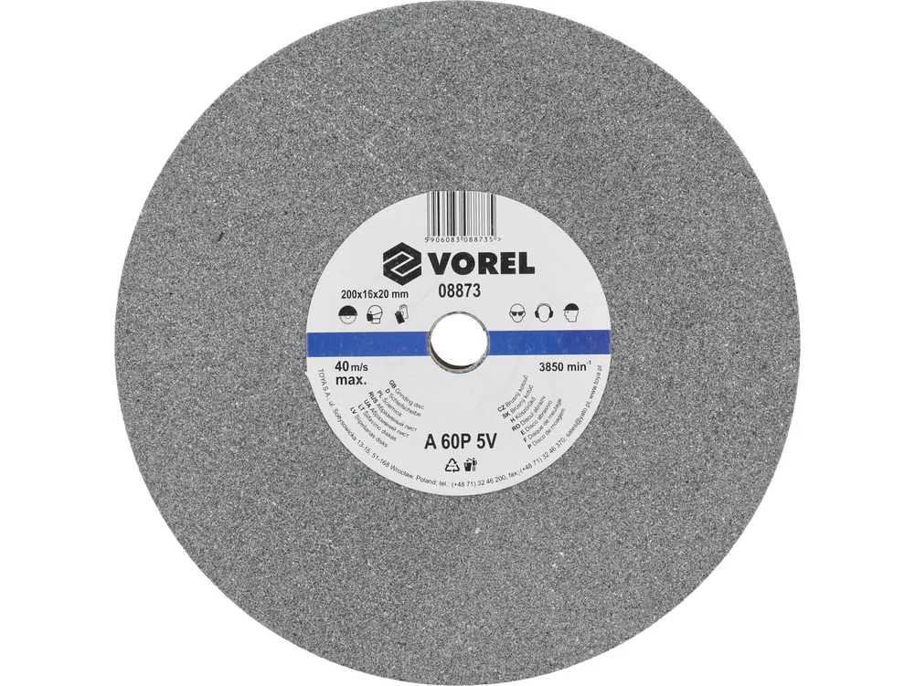 Disc abraziv pentru polizor de banc 200X16X20 mm