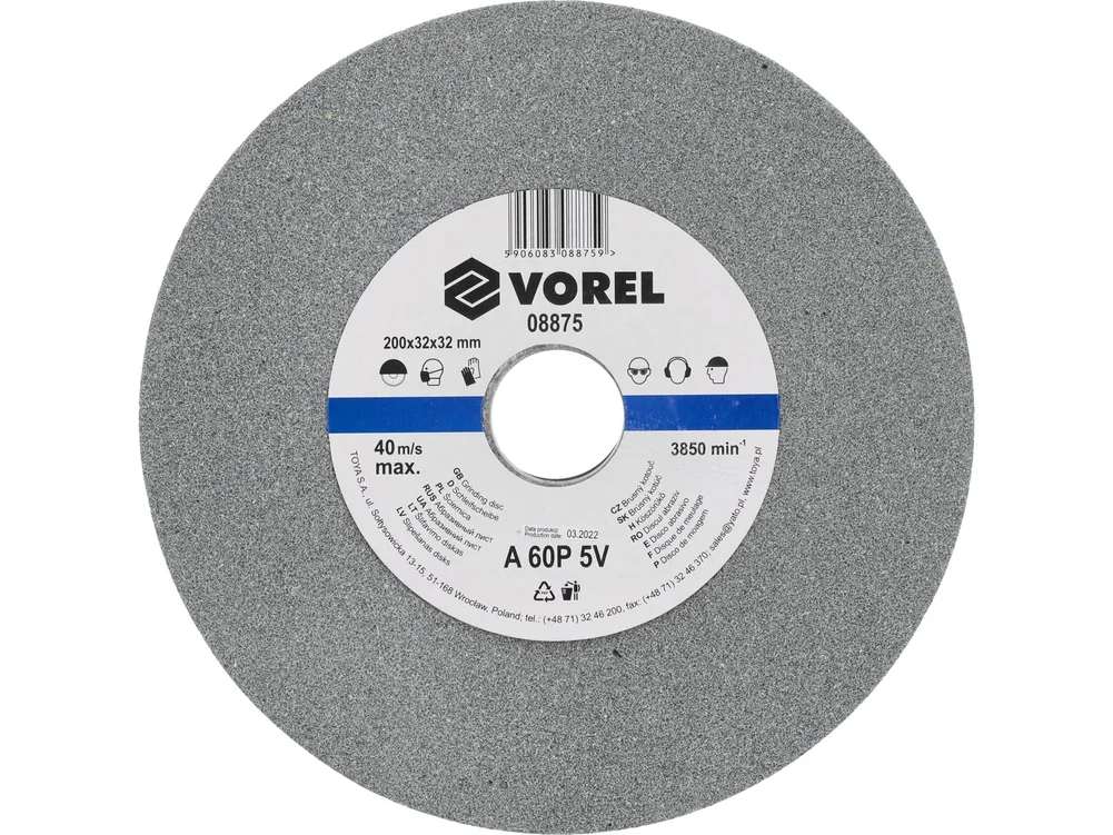 Disc abraziv pentru polizor de banc 200X32X30 mm