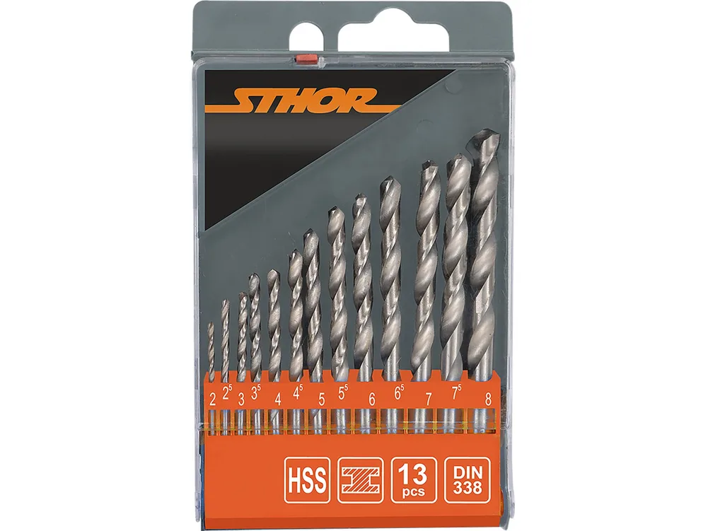 Set burghie pentru metal 13 buc, 2-8 mm