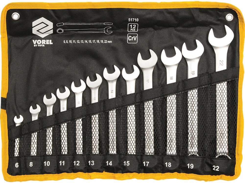Set chei combinate satinate, 8 buc