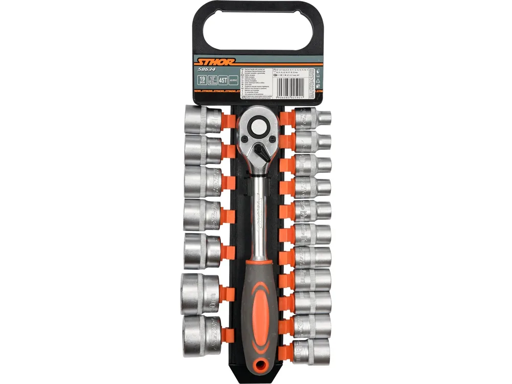 Set tubulare + antrenor 19 buc, 1/2''