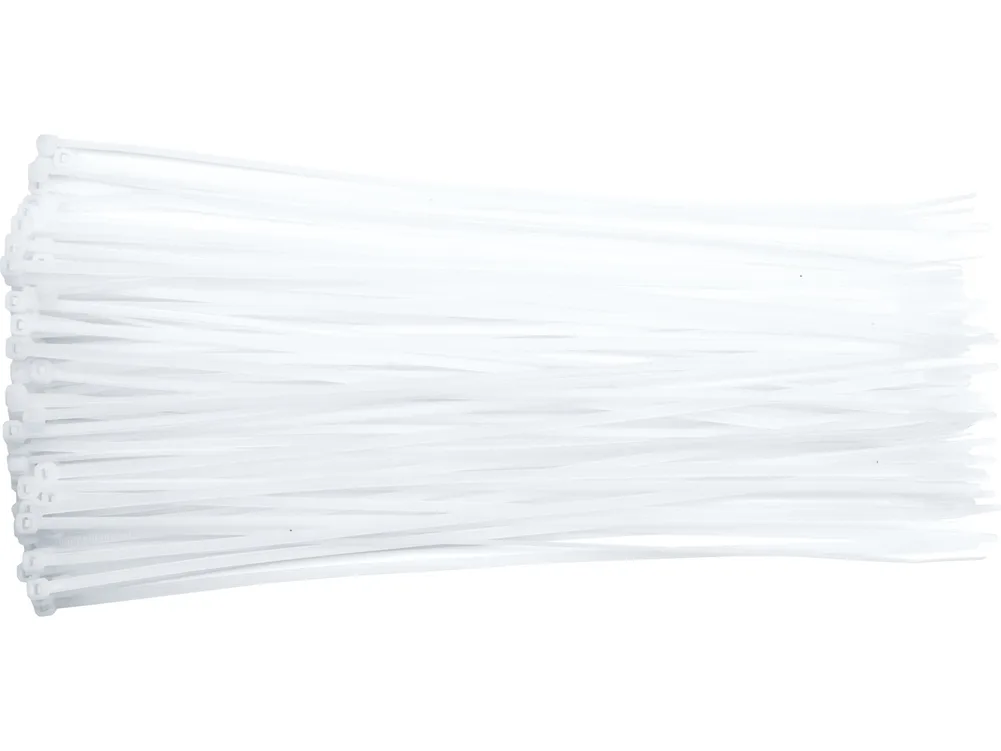 Coliere plastic 280X4.8 mm, 100 buc, alb