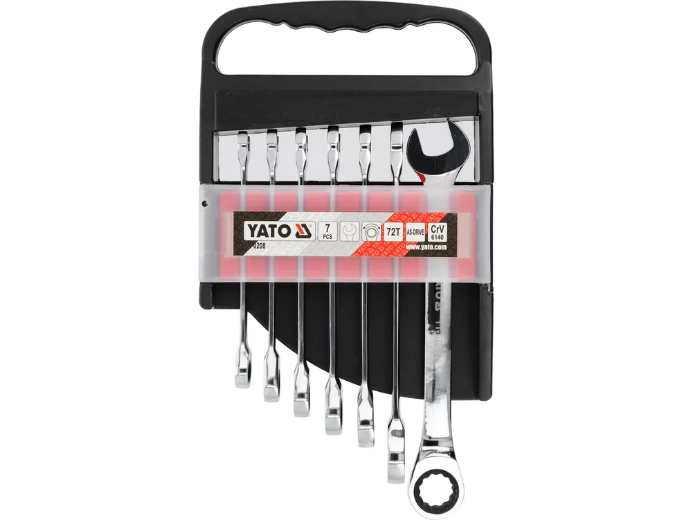 Set chei combinate cu clichet 10-19 mm, 7 buc