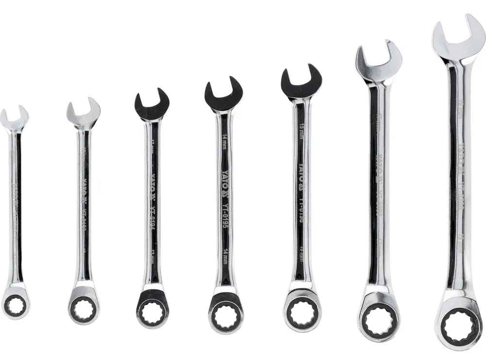 Set chei combinate cu clichet 10-19 mm, 7 buc