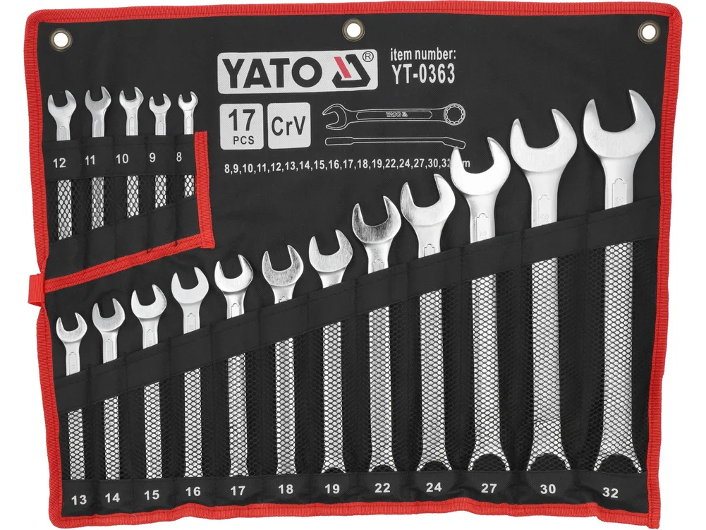 Set chei combinate satinate 8-32 mm, 17 buc