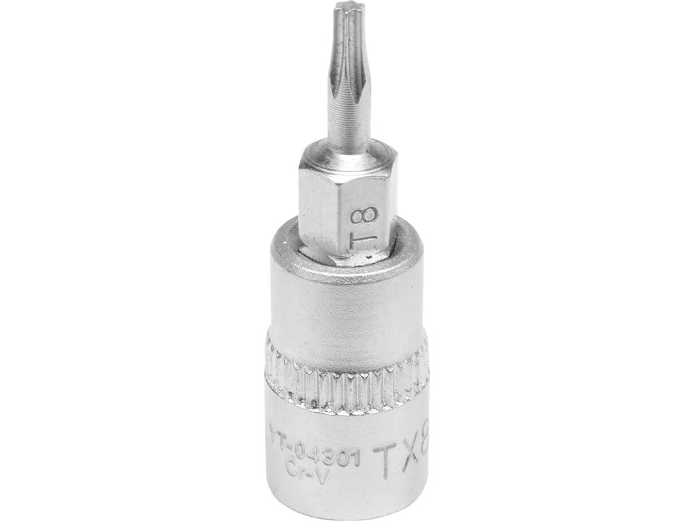 Bit torx T8, cu adaptor 1/4'', 37 mm