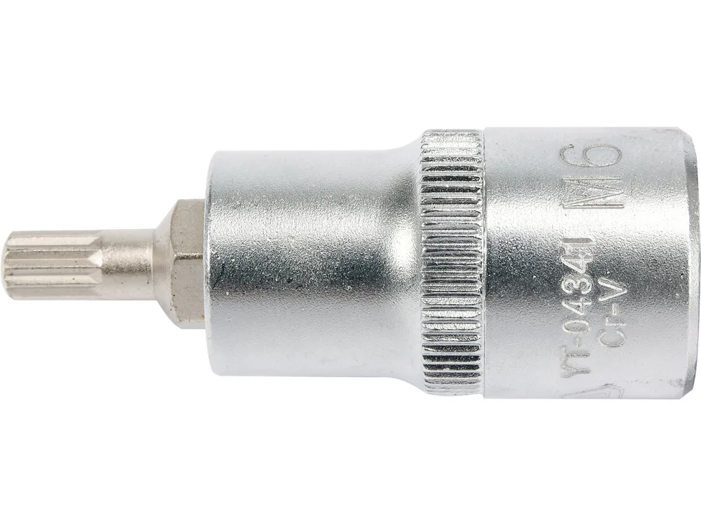 Bit spline M6, cu adaptor 1/2'', 55 mm