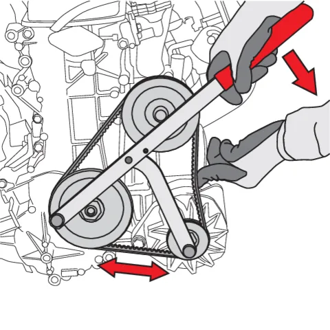 Dispozitiv intindere curea alternator
