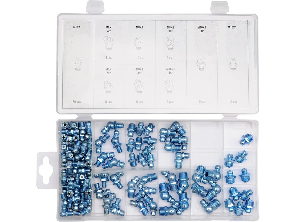 Set capete metalice pentru gresoare, 110 buc
