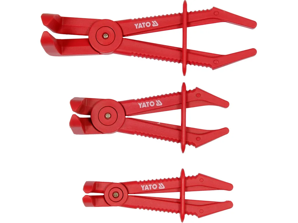 Set clești plastic pentru furtunuri auto, 3 buc