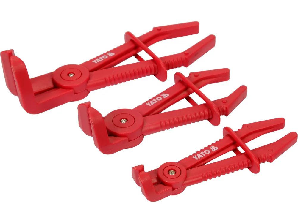 Set clești plastic pentru furtunuri auto, 3 buc