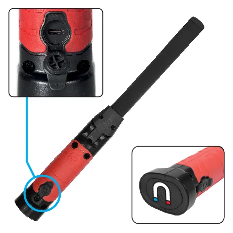 Lanternă cu acumulator, 5+3W, 600/260LM, usb