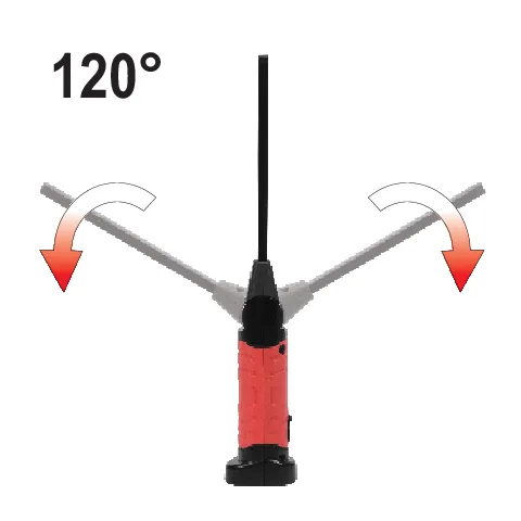 Lanternă cu acumulator, 5+3W, 600/260LM, usb