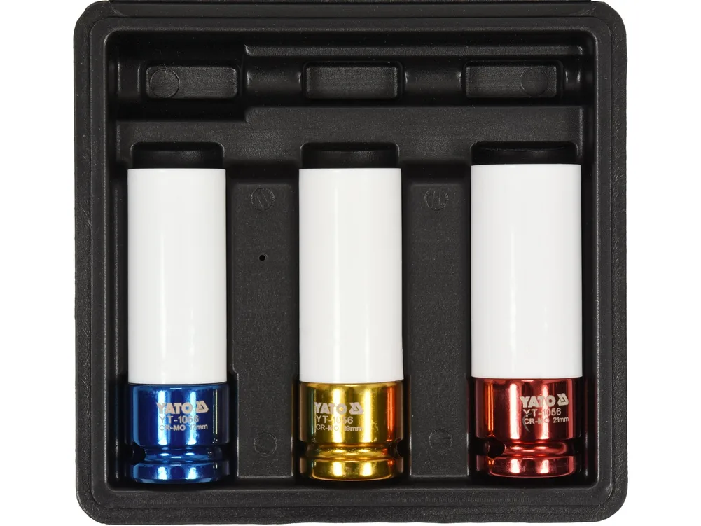 Set chei impact cu protecție, 3 buc