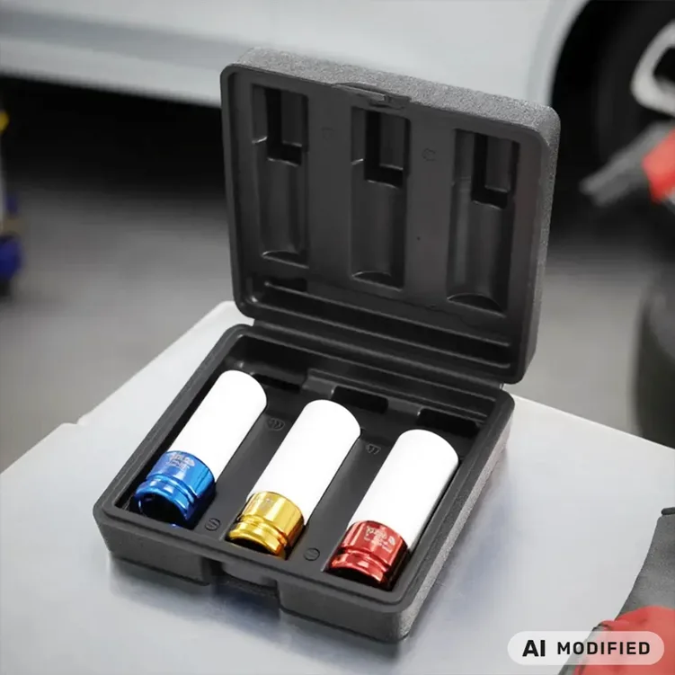 Set chei impact cu protecție, 3 buc