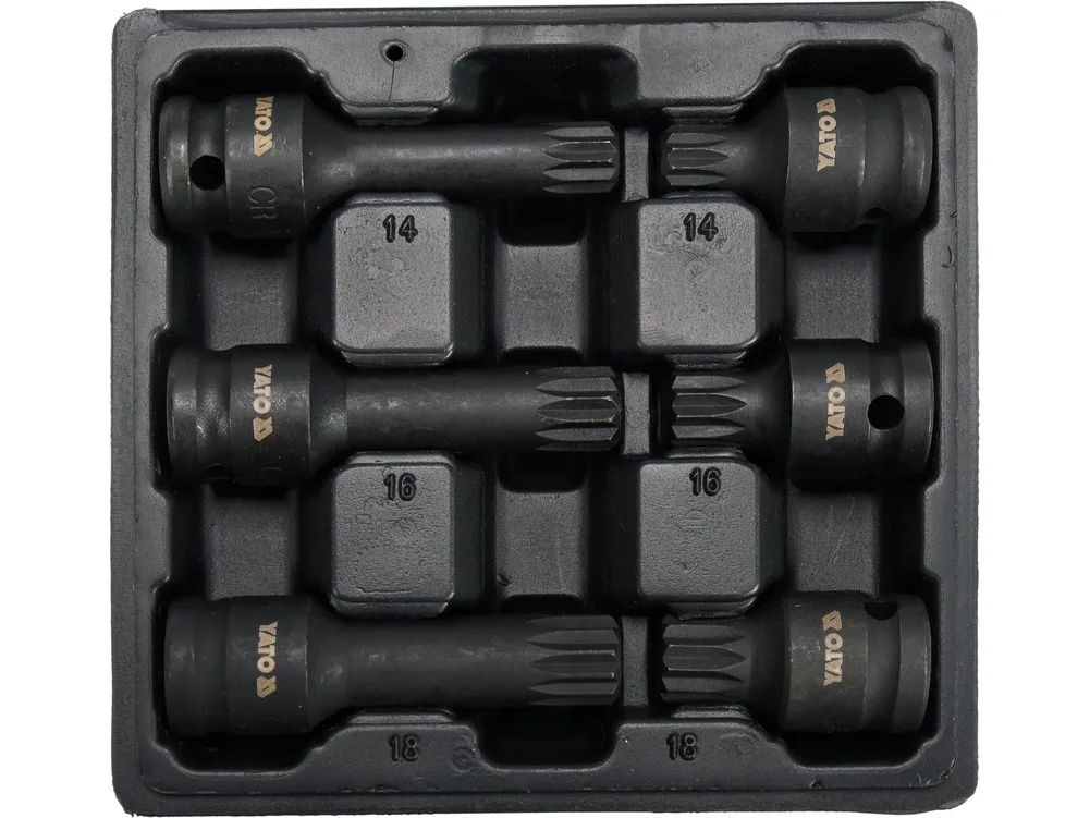 Set biți impact 1/2'', spline