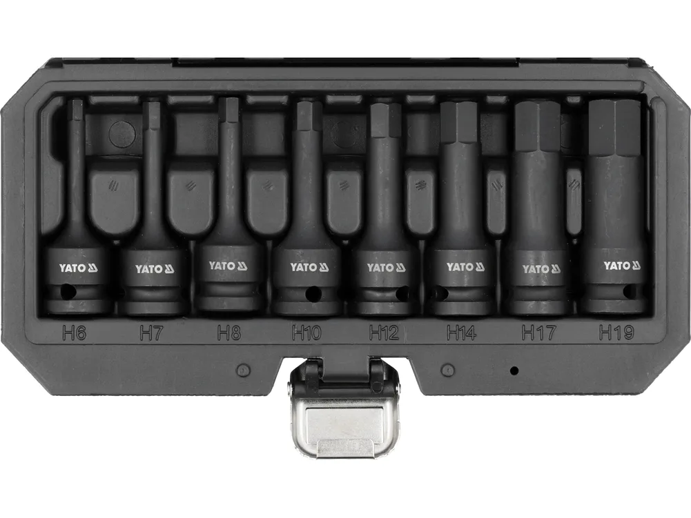 Set 8 chei tubulare de impact, hexagonale, 1/2''