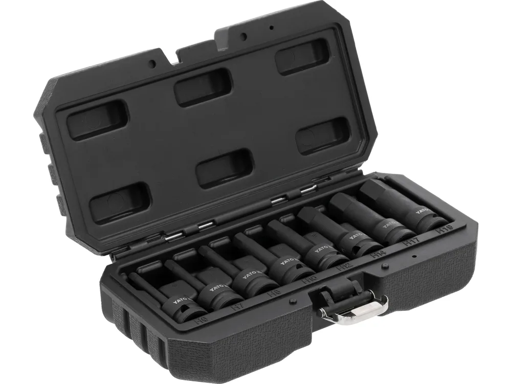 Set 8 chei tubulare de impact, hexagonale, 1/2''