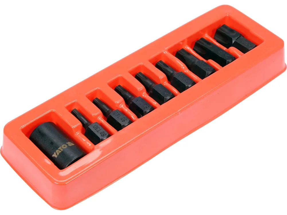 Set biți de impact torx, cu adaptor 1/2'', 9 piese