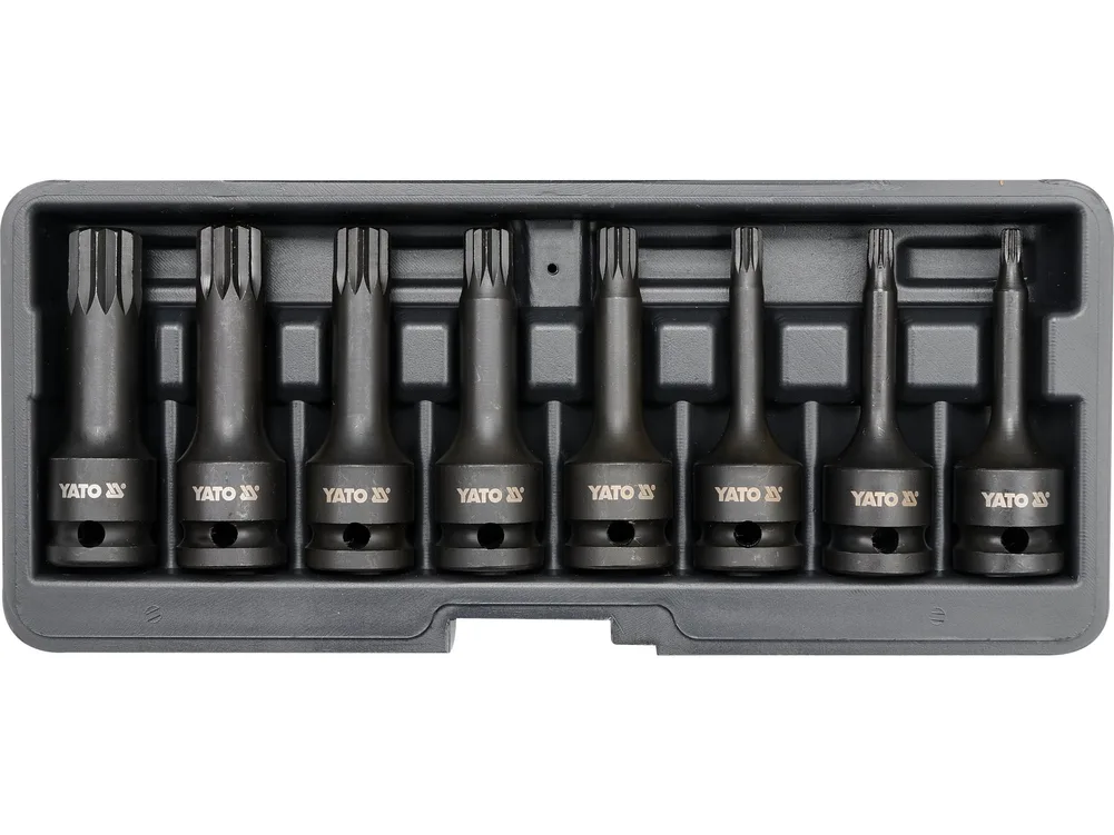 Set chei impact, 8 buc, M5-M18, 1/2'', crmo