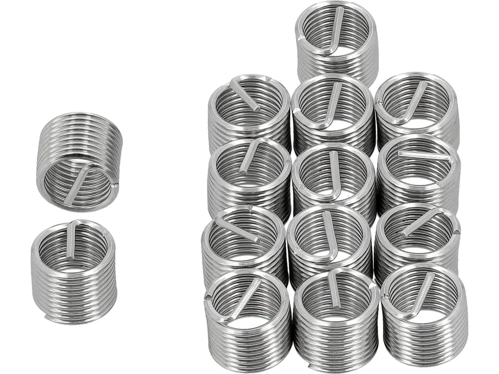 Inserție spiralată pentru reparat filete M10X1.25X15 mm, 15 buc