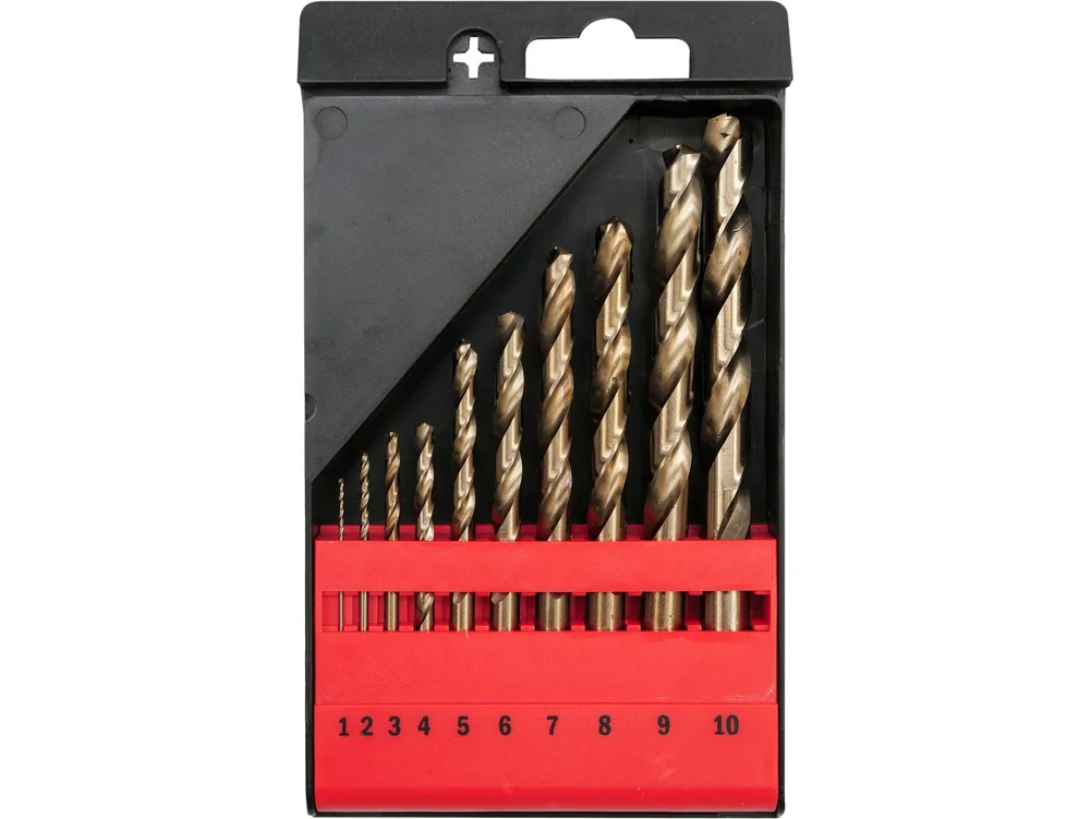 Set burghie metal 1-10 mm, cobalt, 10 buc