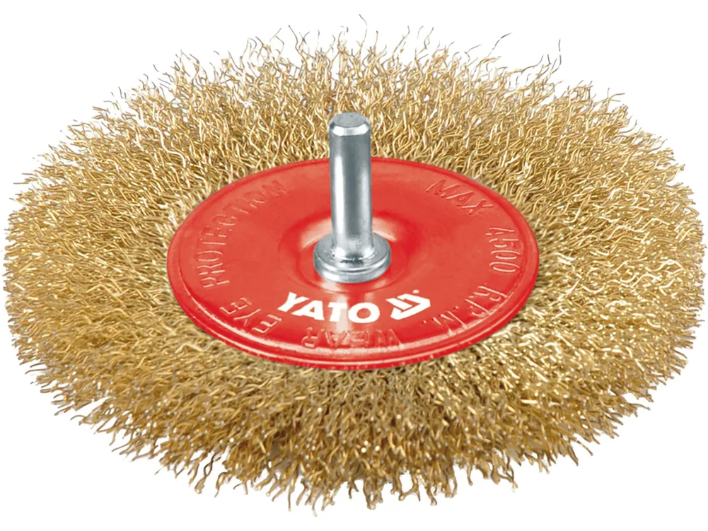 Perie circulară alamă pentru bormașină, 100 mm