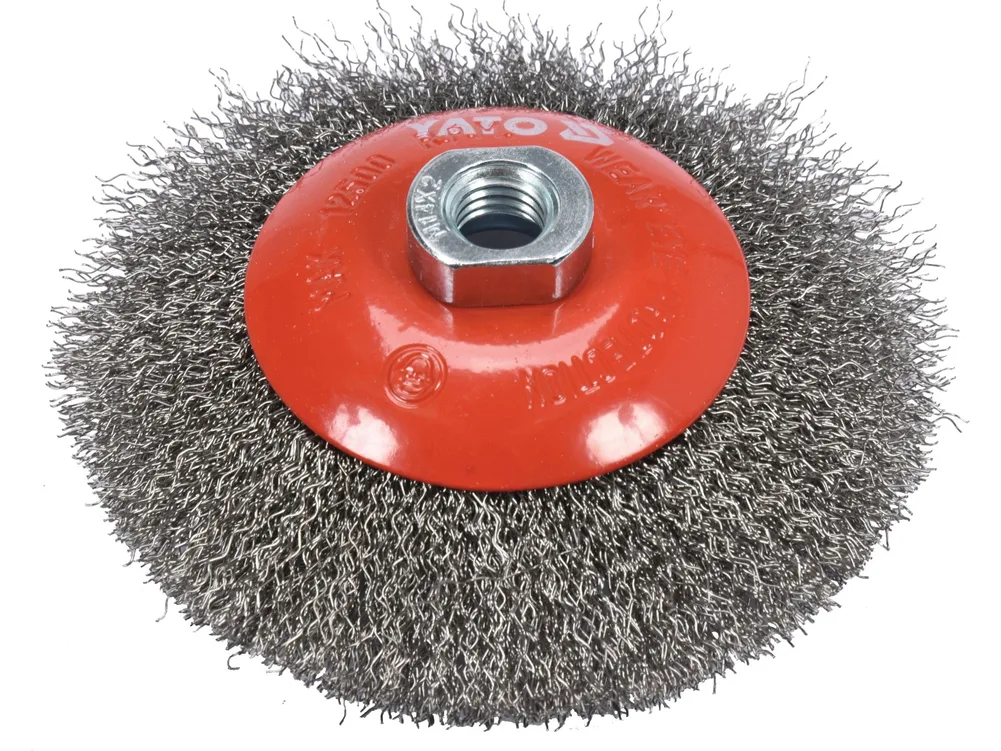 Perie circulară 125 mm, M14, inox