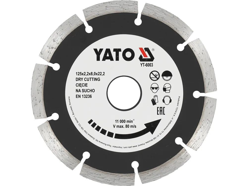 Disc diamantat segmentat hs 125 mm