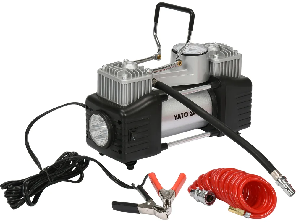 Compresor auto cu lanternă, 250W, 60L/MIN