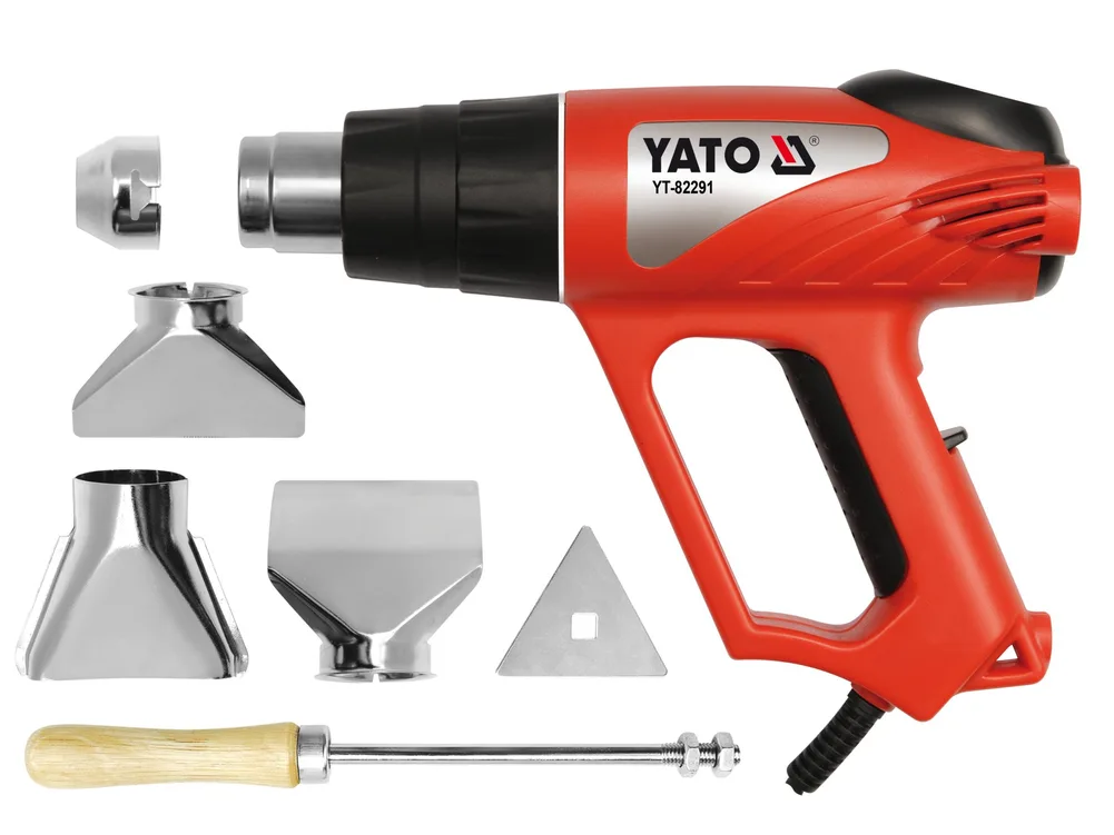 Pistol cu aer cald + accesorii, 2000W
