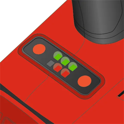 Pistol de impact 18V 1/2'' 1200NM, 1X4AH